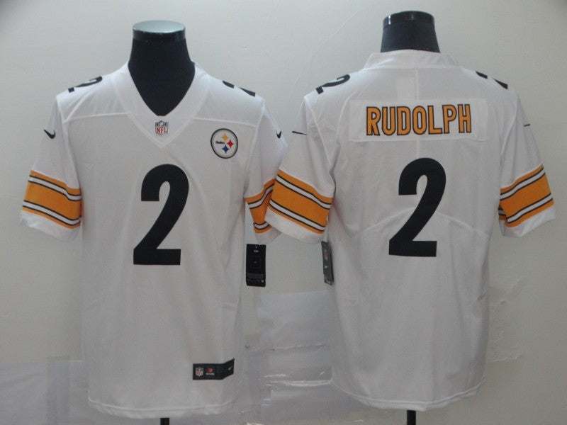 Men's Pittsburgh Steelers Mason Rudolph #2 White Game Jerseys