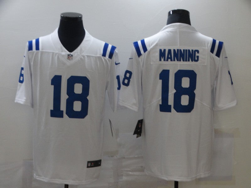 Men's Indianapolis Colts Peyton Manning #18 White Game Jerseys