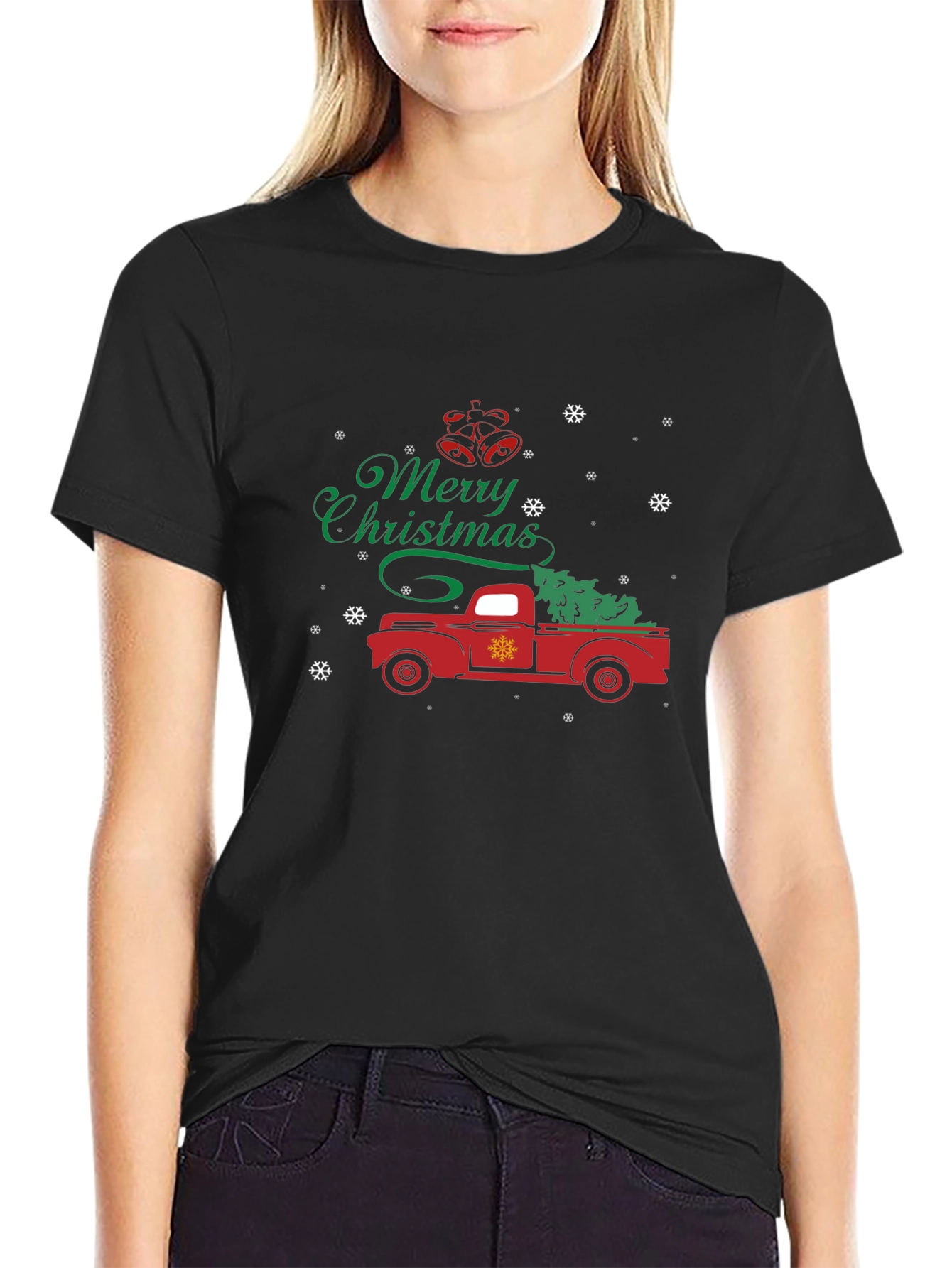 Merry Christmas Truck Graphic Tee