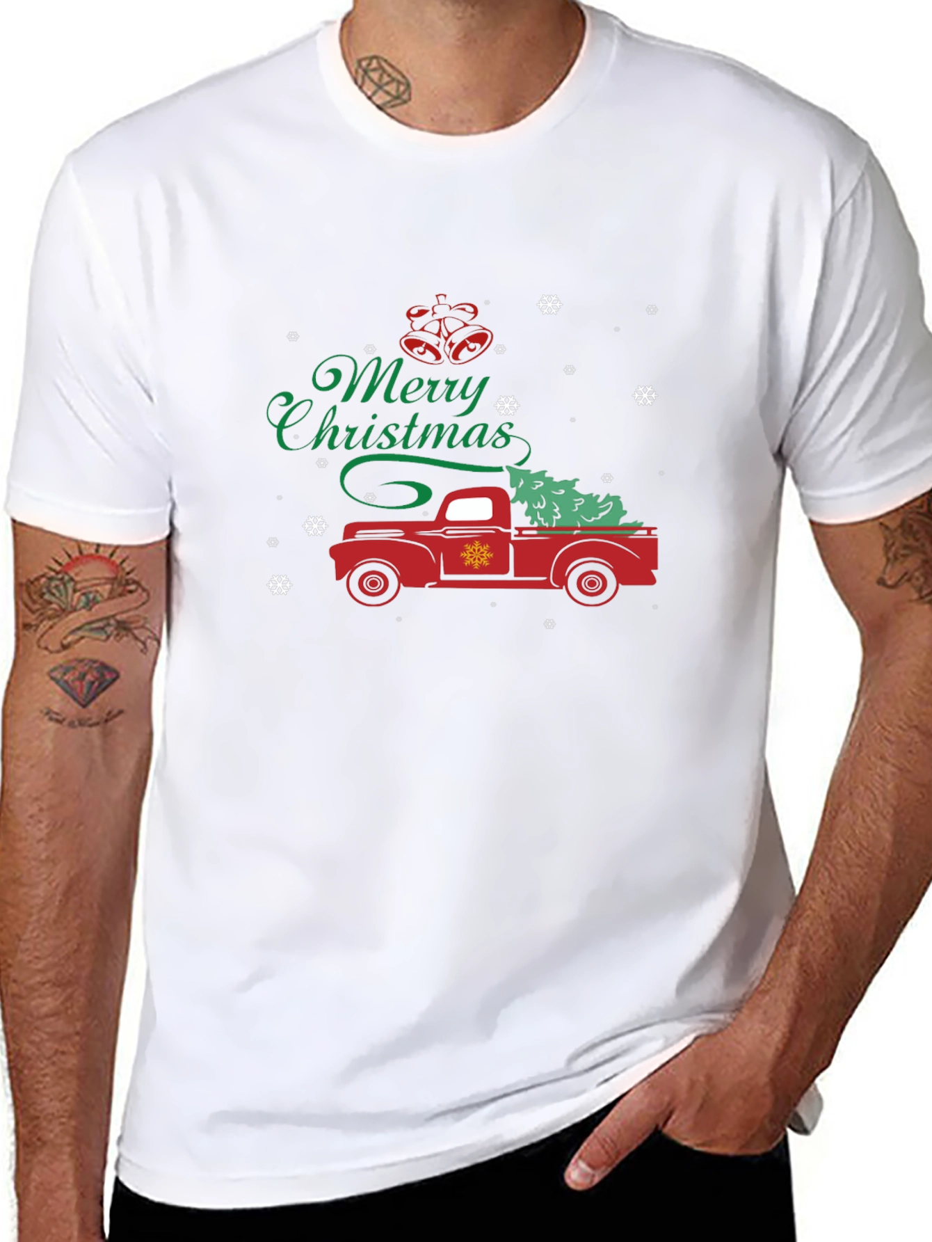 Merry Christmas Truck Graphic Tee