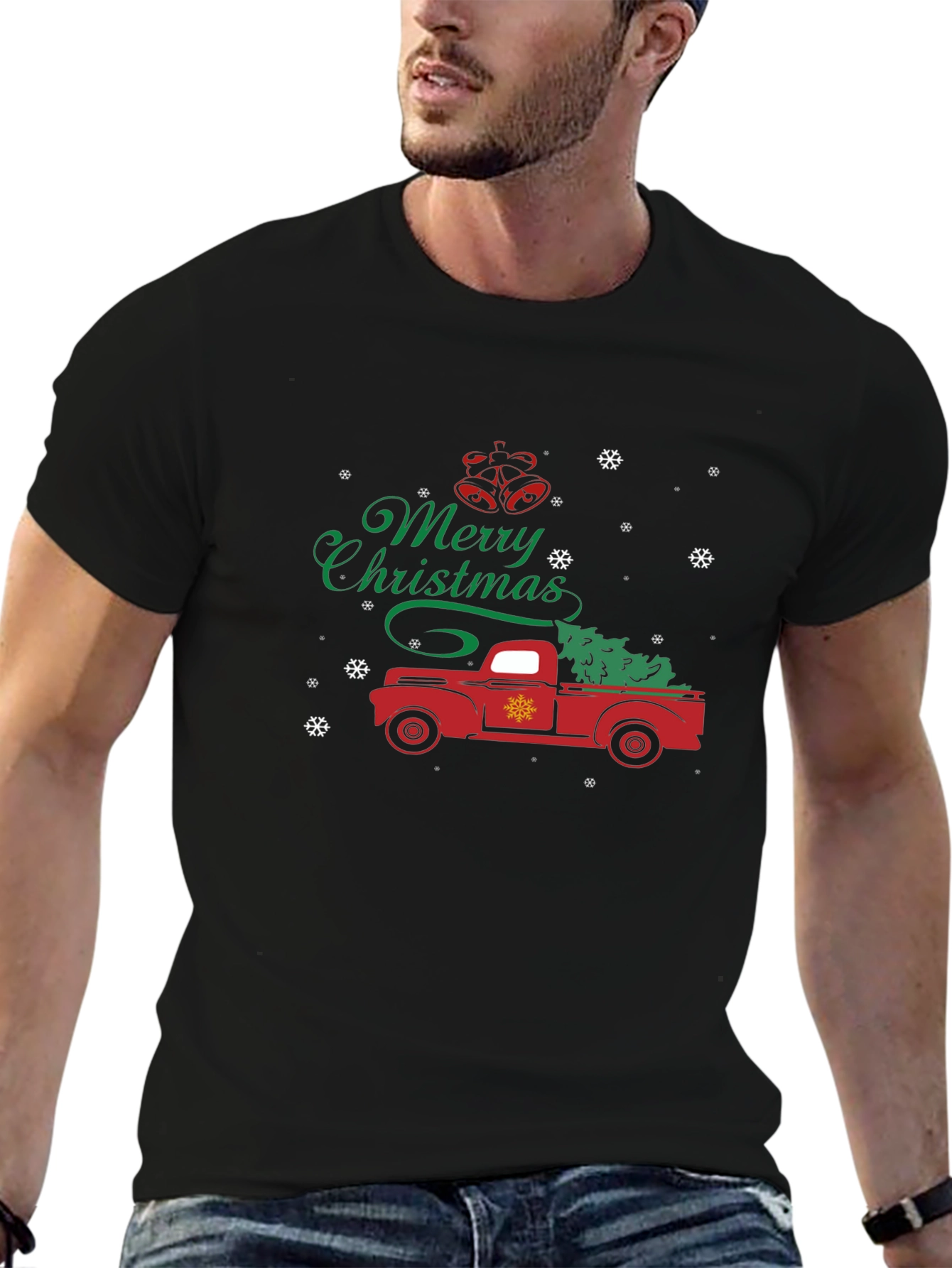 Merry Christmas Truck Graphic Tee
