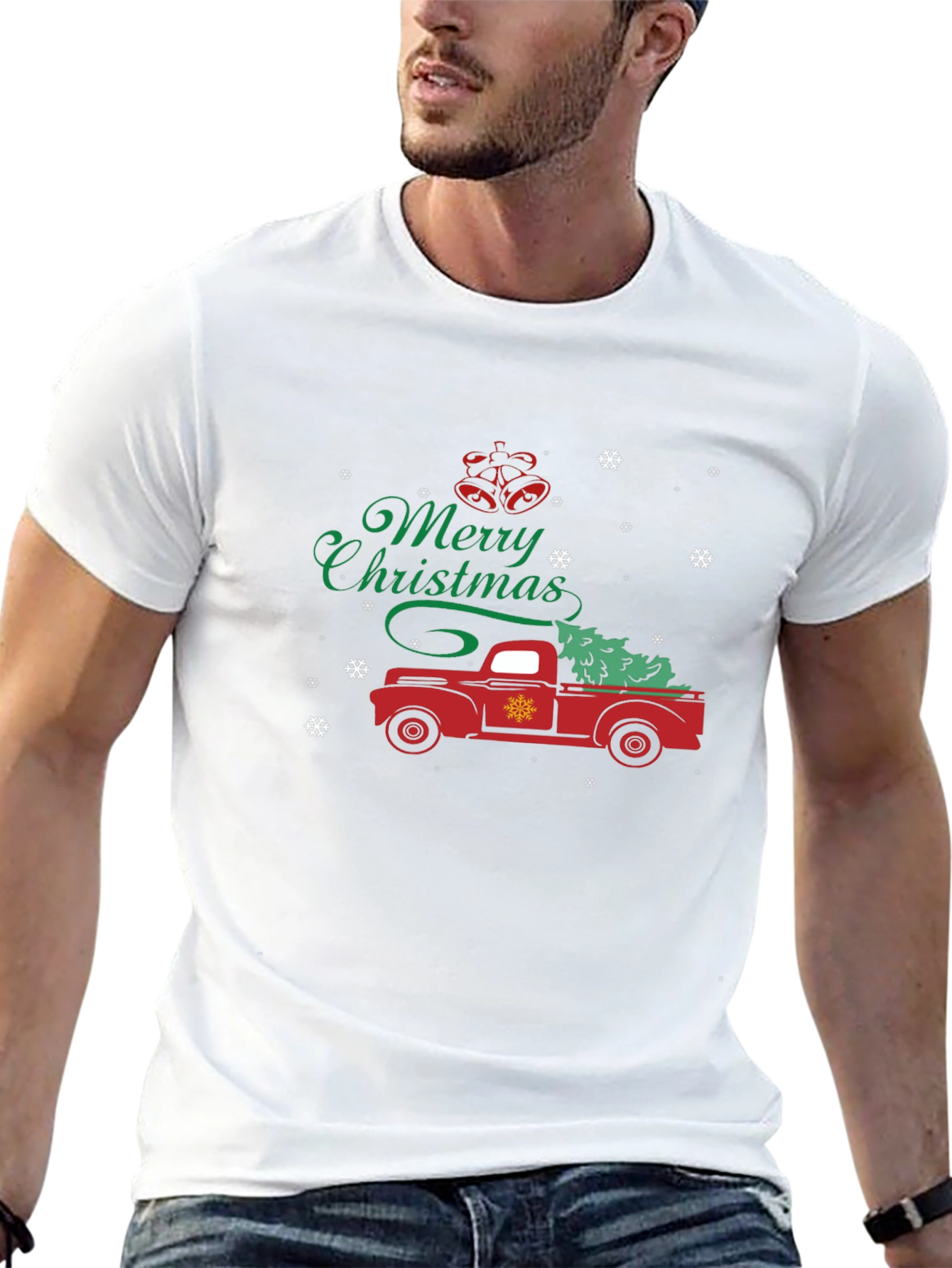 Merry Christmas Truck Graphic Tee