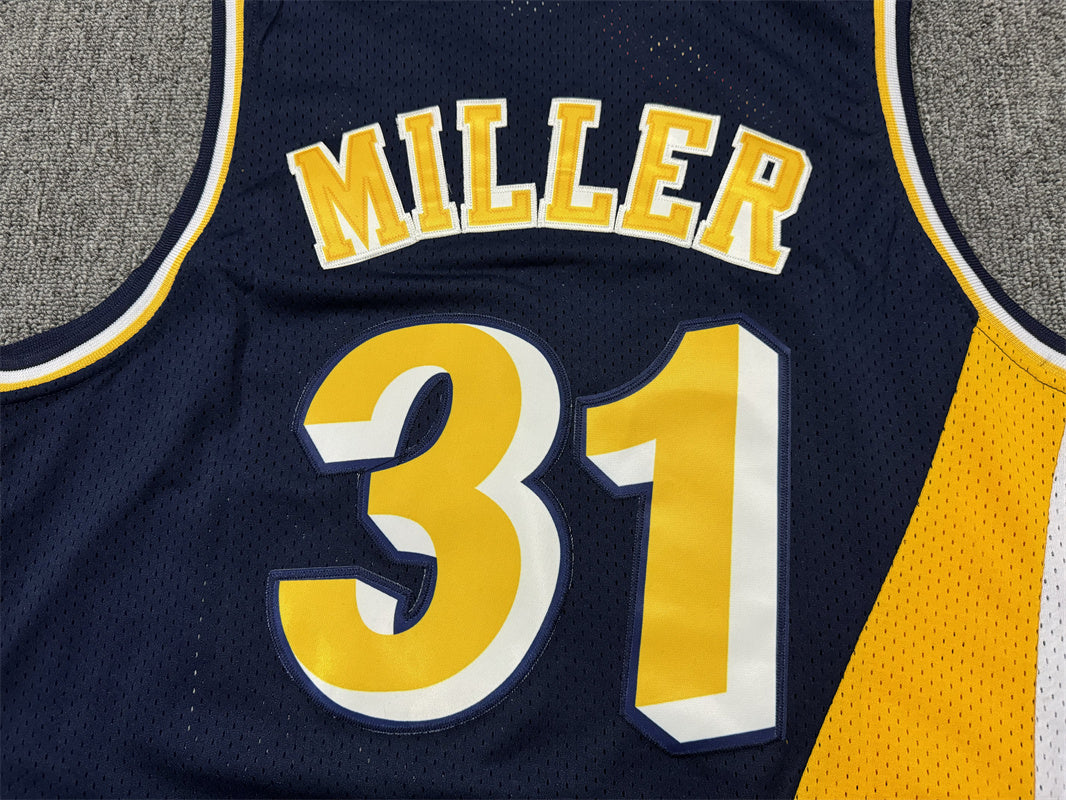 Men's Indiana Pacers Reggie Miller #31 Navy Replica Jerseys