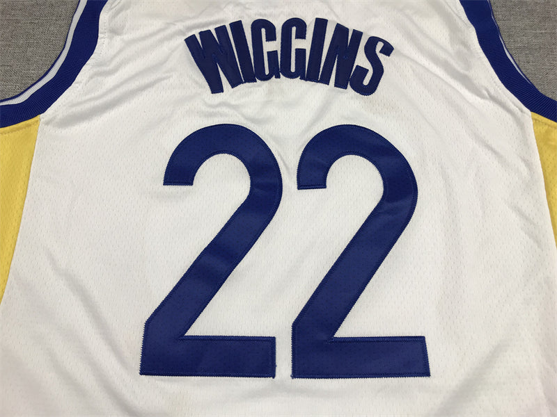 Men's Golden State Warriors Andrew Wiggins #22 White Player Jerseys