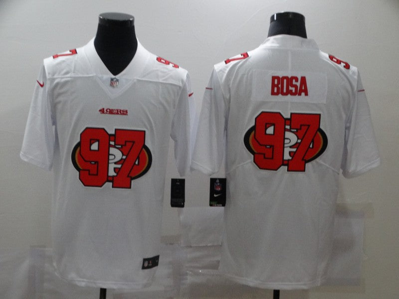 Men's San Francisco 49ers #97 Nick Bosa White Game Player Jerseys