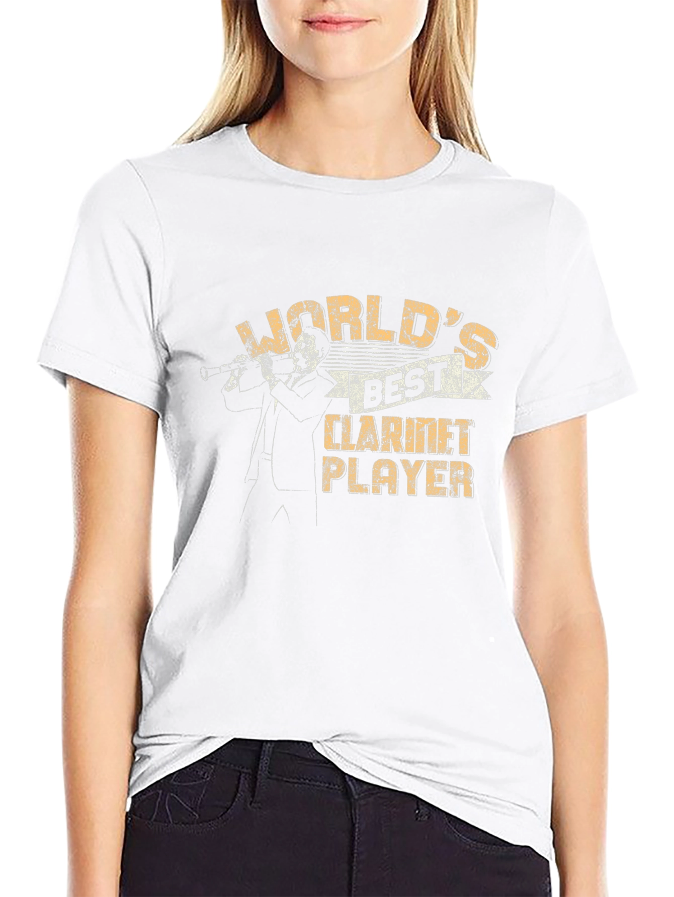 Worlds Best Clarinet Player Black Graphic Tee