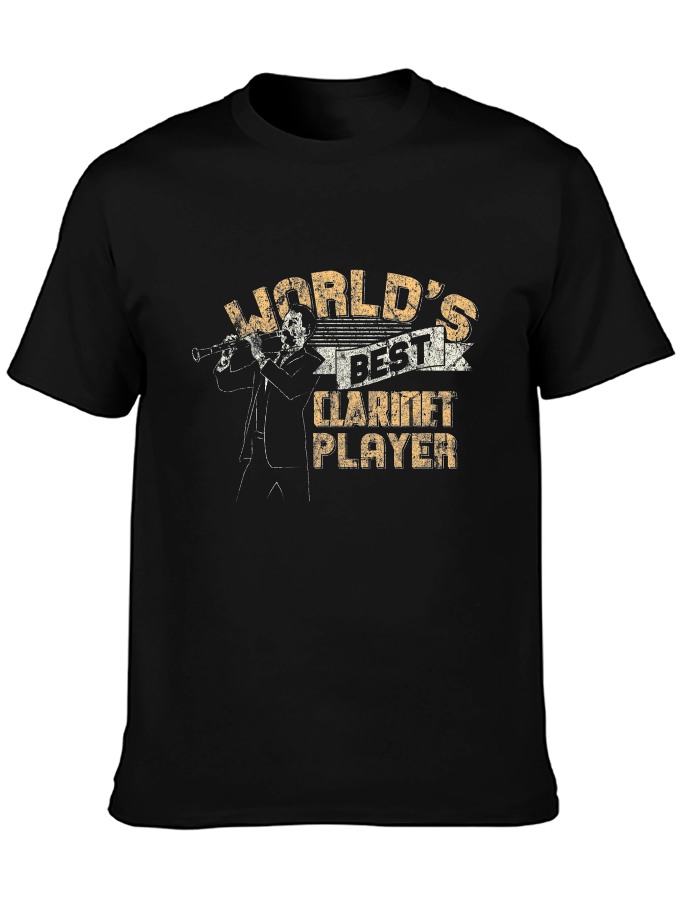 Worlds Best Clarinet Player Black Graphic Tee