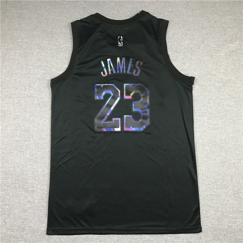 Men's Los Angeles Lakers LeBron James #23 Black Player Jerseys