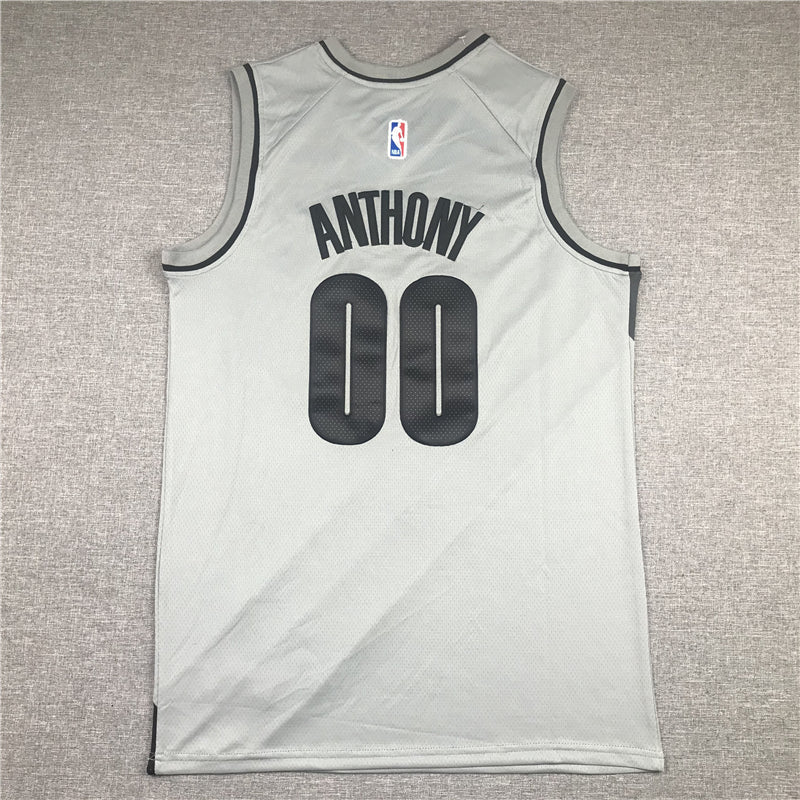 Men's Portland Trail Blazers Carmelo Anthony Gray Swingman Player Jerseys