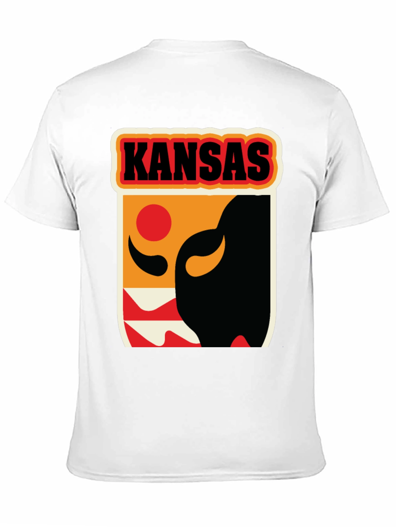 Kansas Graphic Tee - Retro Buffalo Design