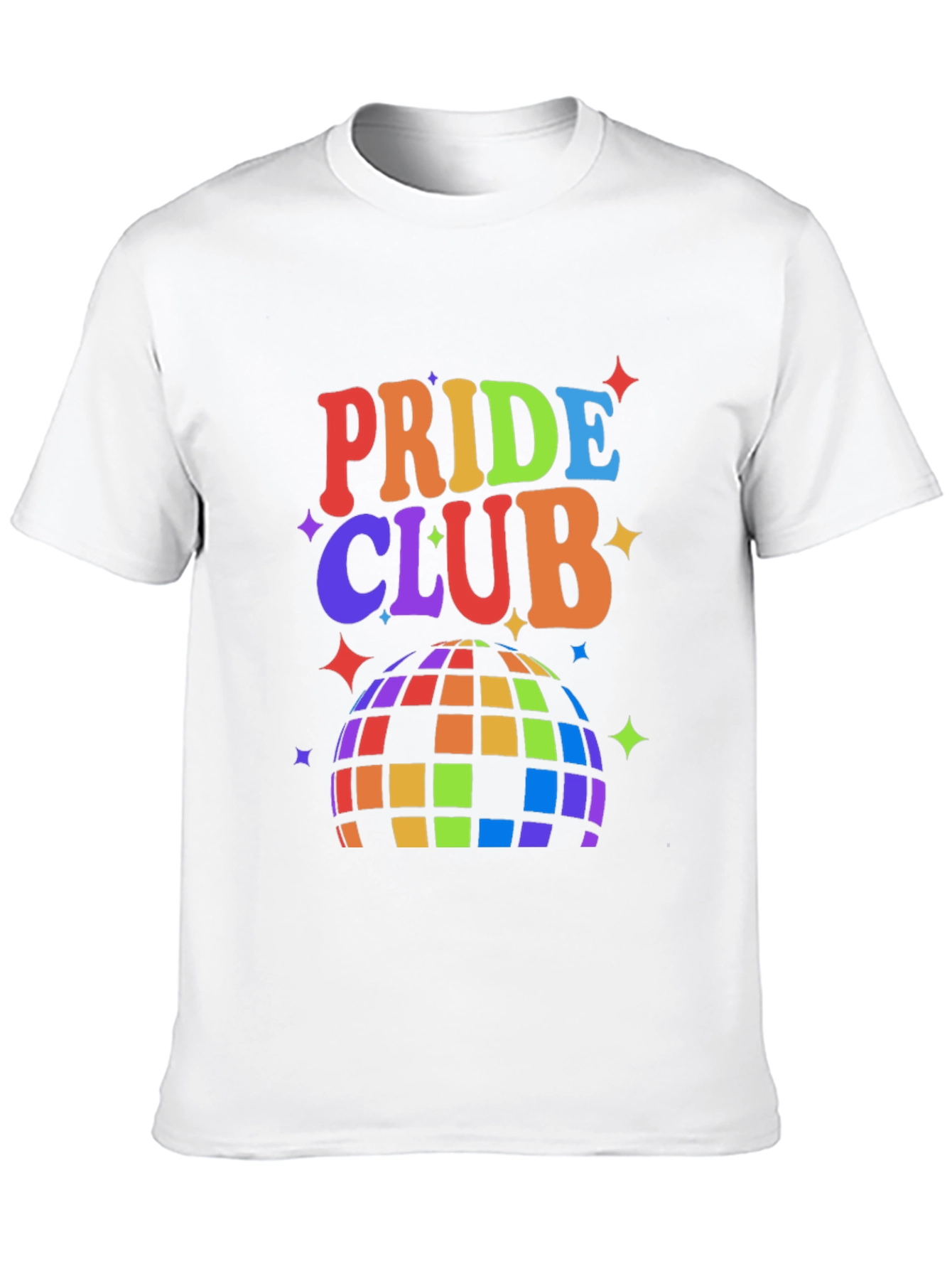 Pride Club Rainbow Disco Ball Graphic Tee