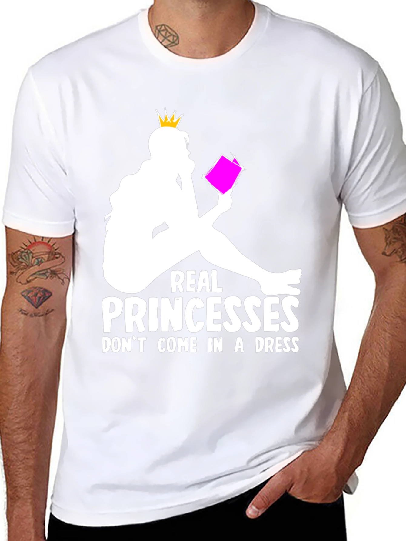 Real Princesses Read T-Shirt - Book Lover Apparel
