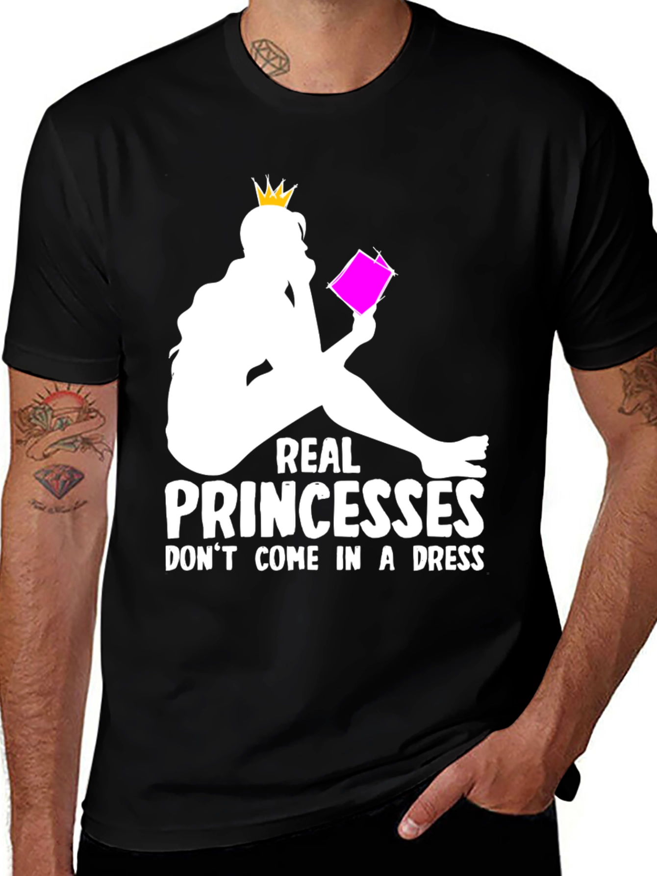 Real Princesses Read T-Shirt - Book Lover Apparel
