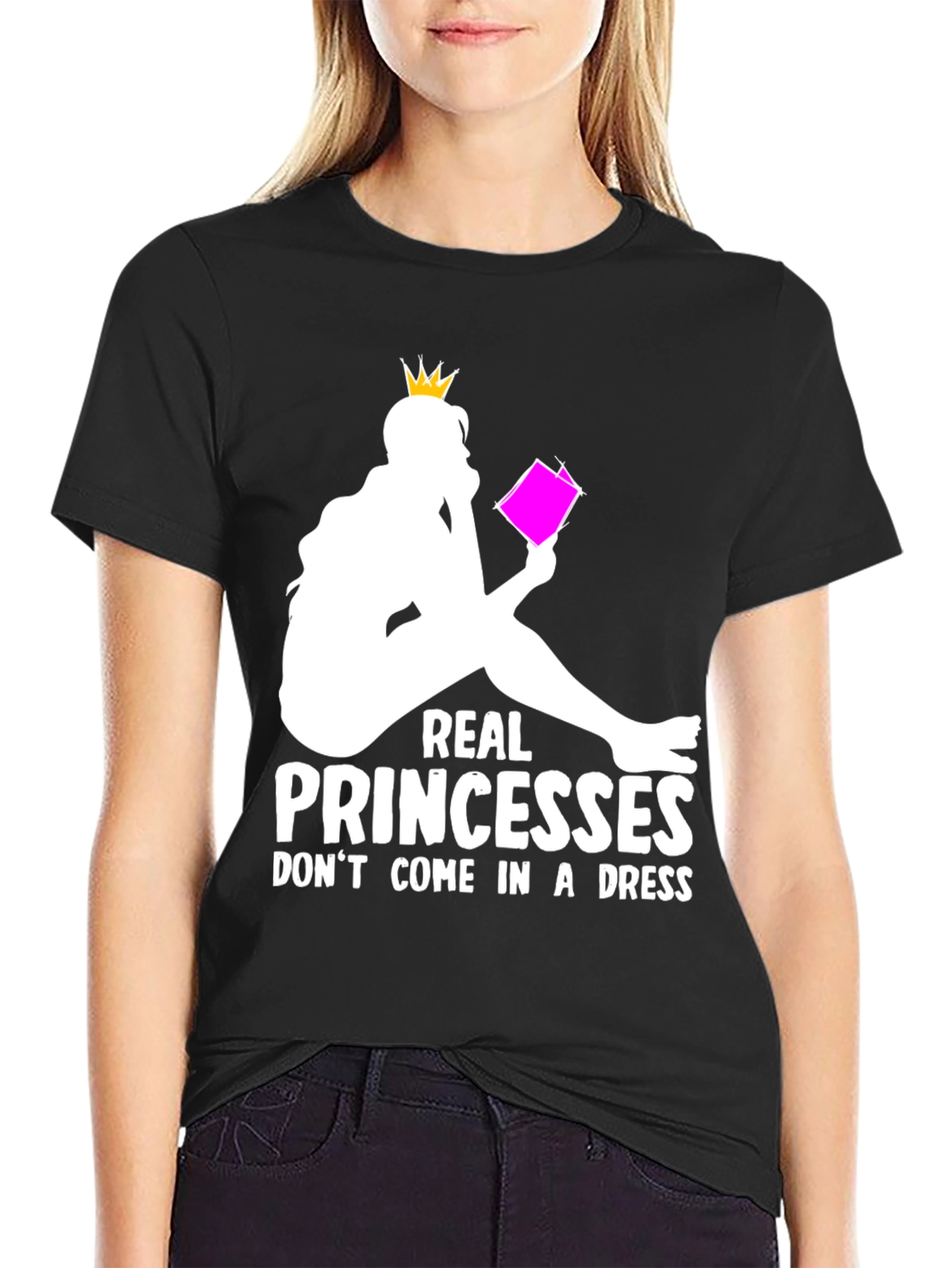 Real Princesses Read T-Shirt - Book Lover Apparel
