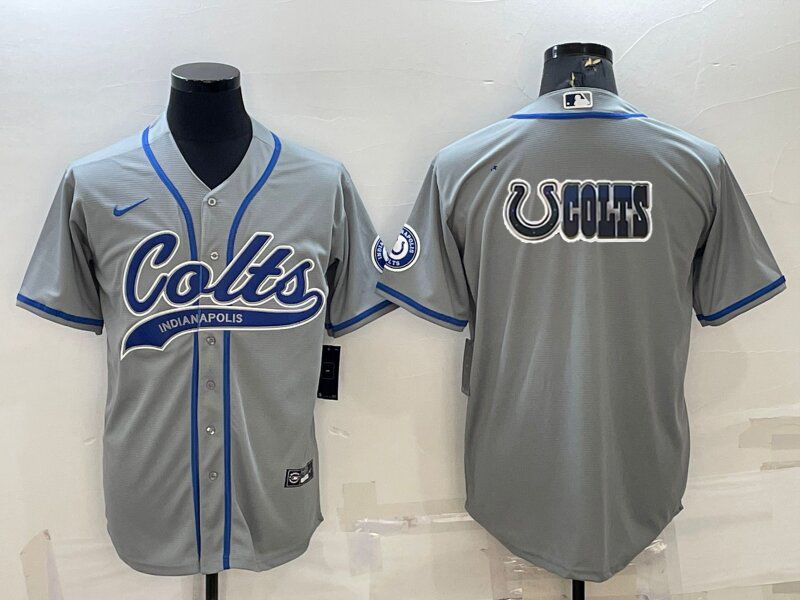 Men's Indianapolis Colts Gray Game Jerseys