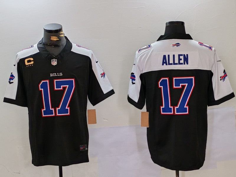 Men's Buffalo Bills Josh Allen Black Game Player Jerseys