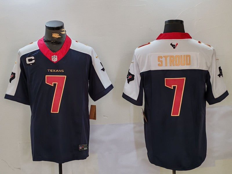 Men's Houston Texans C.J. Stroud #7 Navy Player Game Jerseys