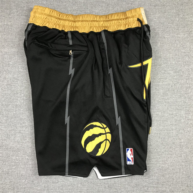Men's Toronto Raptors Black City Edition Basketball Shorts1