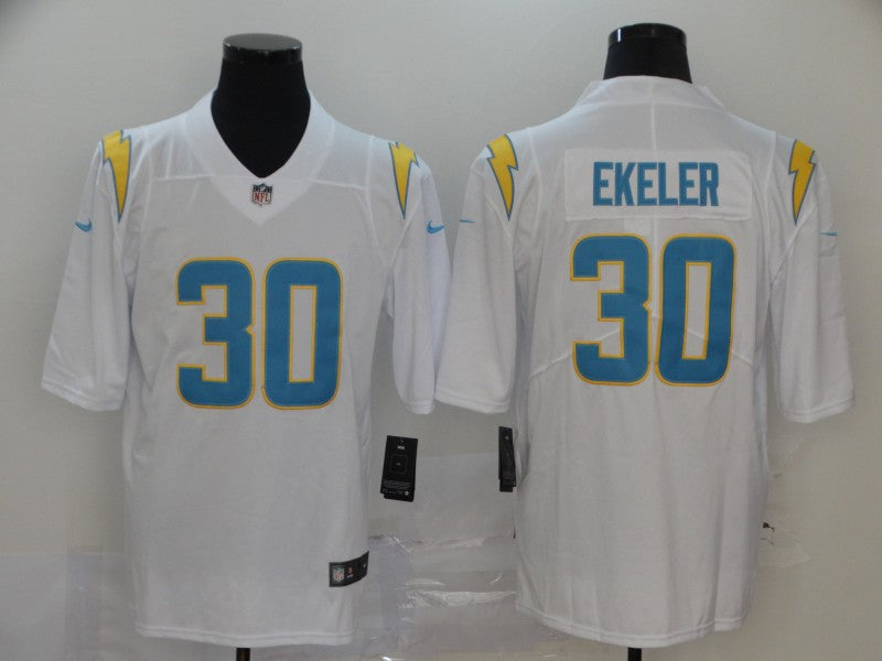 Men's Los Angeles Chargers Austin Ekeler #30 White Game Jerseys