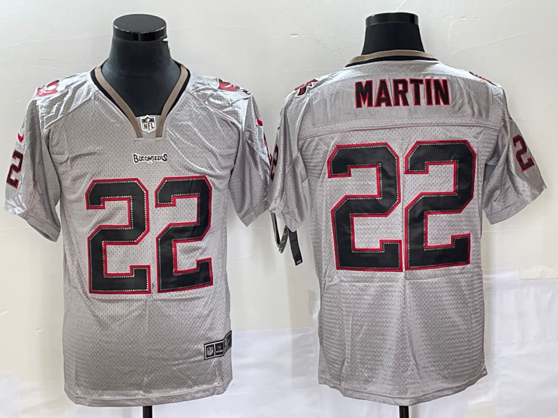 Men's Tampa Bay Buccaneers Doug Martin #22 Gray Game Jerseys