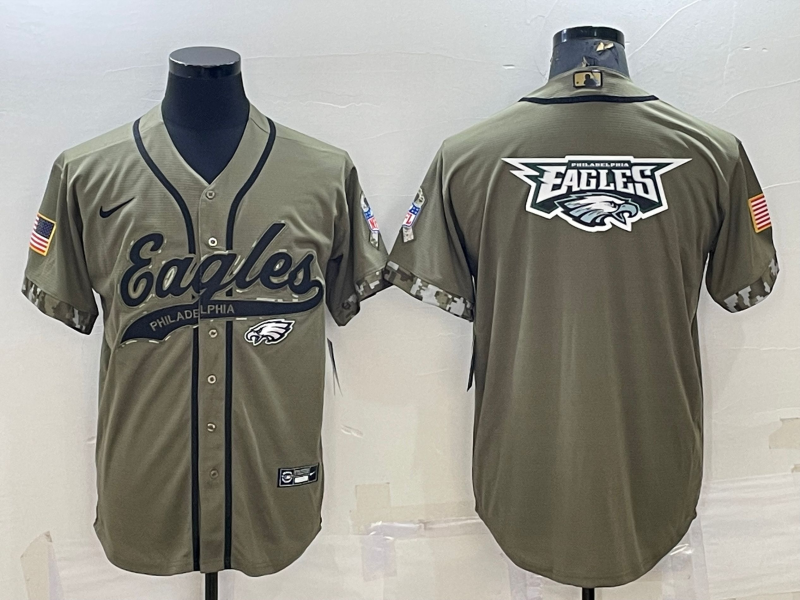 Men's Philadelphia Eagles Olive 2022 Salute To Service Limited Jerseys