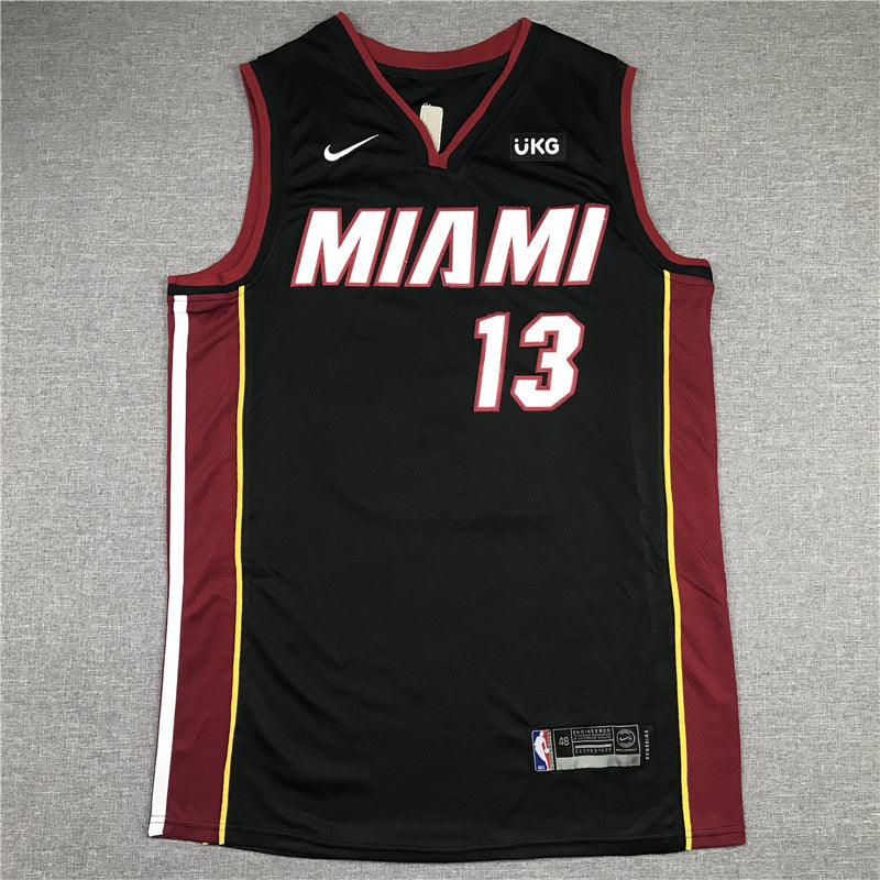 Men's Miami Heat Bam Adebayo #13 Black 2022/23 Fast Break Replica Jerseys - Icon Edition