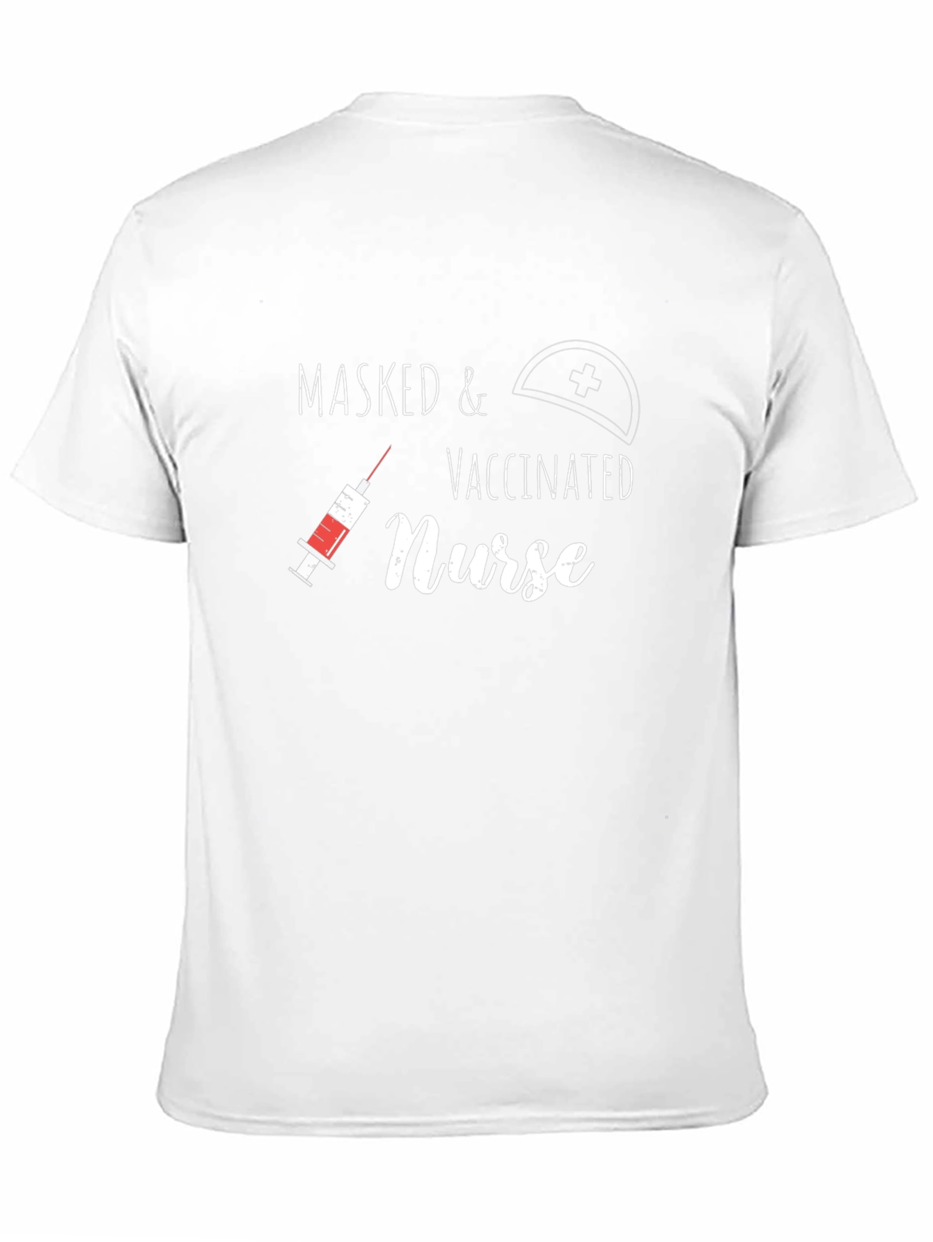 Masked & Vaccinated Nurse Graphic T-Shirt
