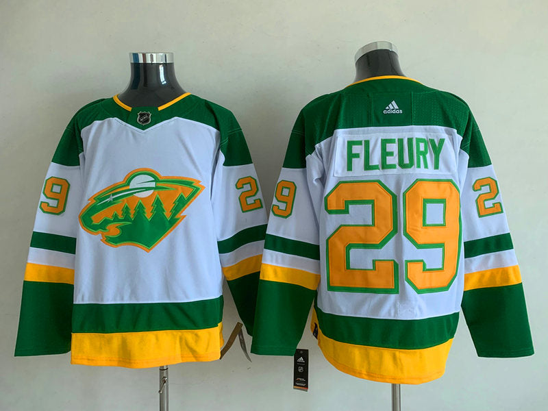 Men's Minnesota Wild Marc Andre Fleury #29 White Breakaway Player Jerseys