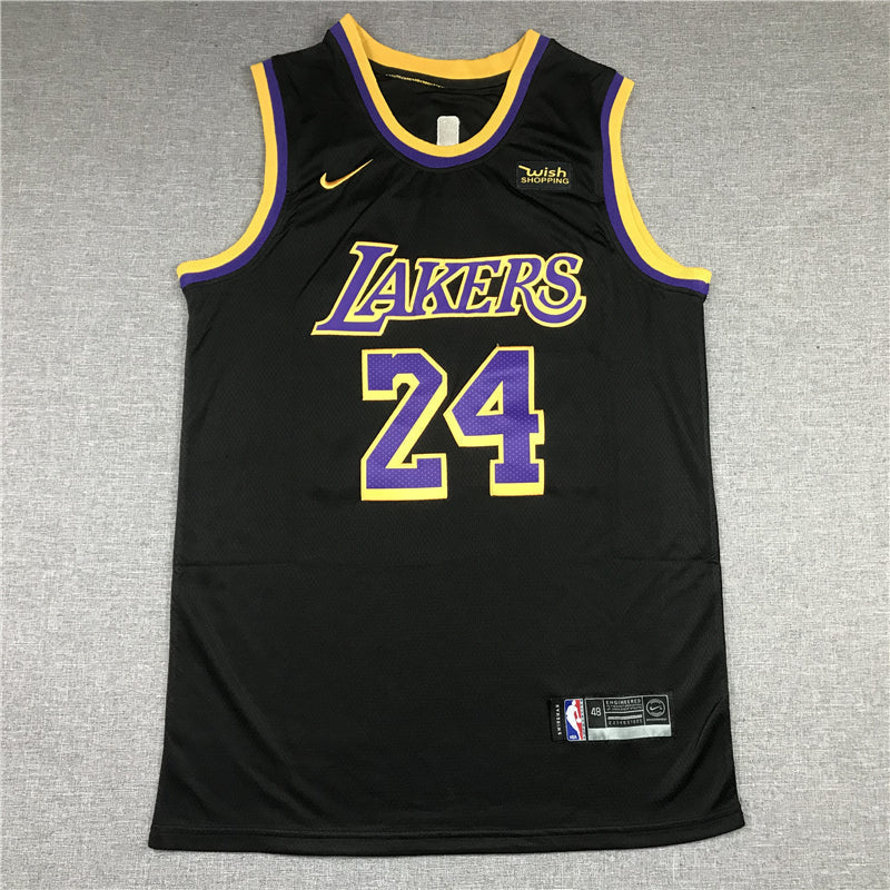Men's Los Angeles Lakers Kobe Bryant #24 Black 2020/21 Swingman Player Jerseys