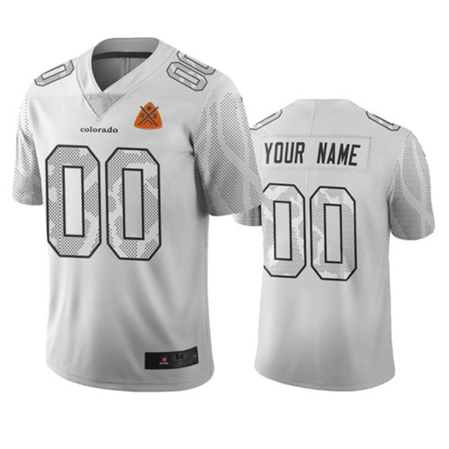 Custom1 Denver Broncos White Vapor Limited City Edition Jerseys Stitched Jerseys American Football Jerseys