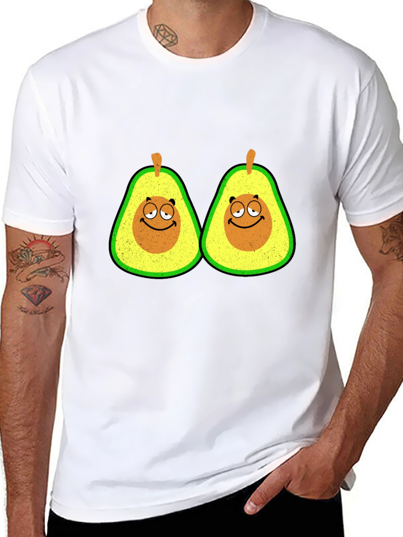 Avocado Graphic T-Shirt - Funny Fruit Tee