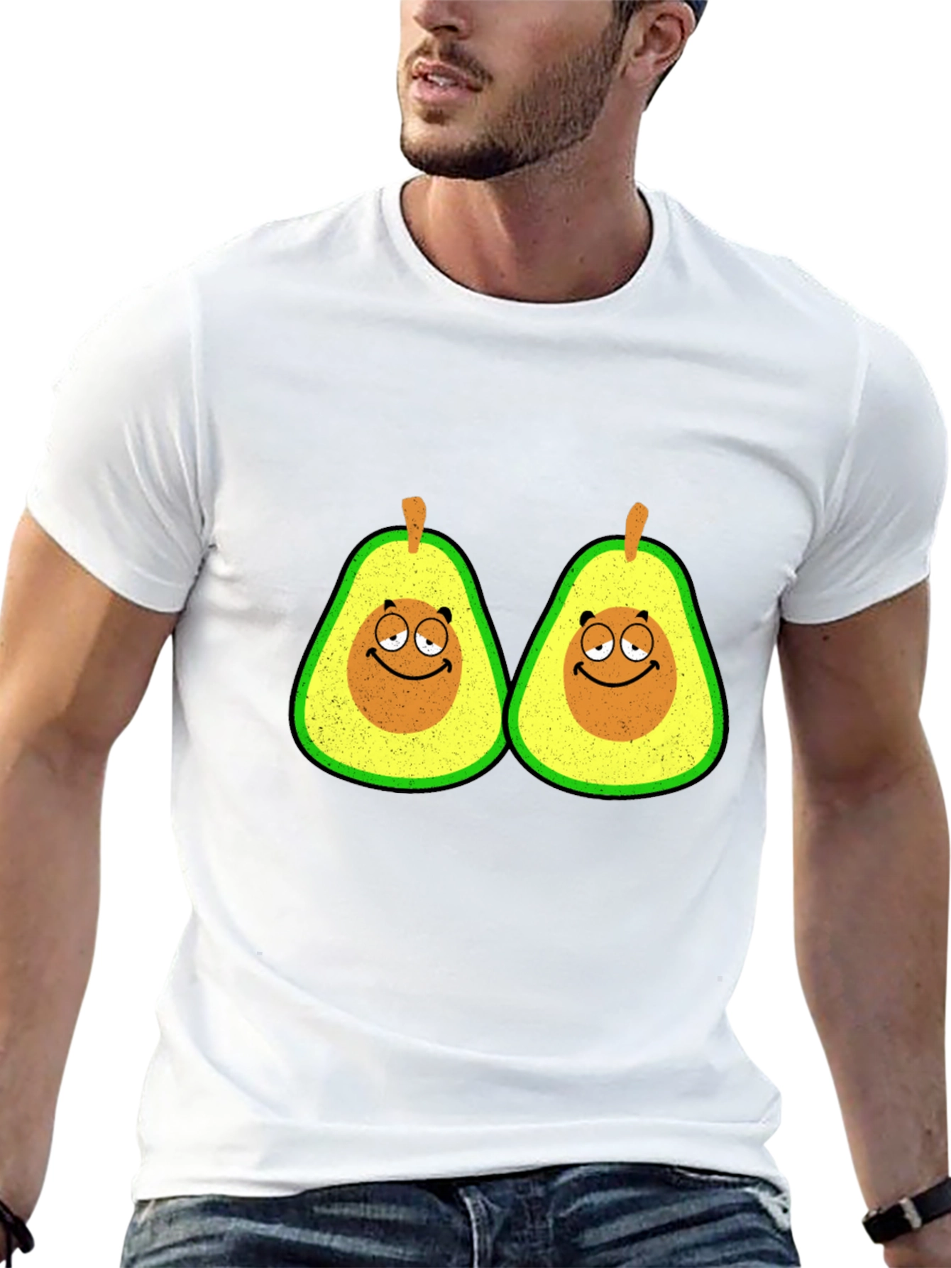 Avocado Graphic T-Shirt - Funny Fruit Tee