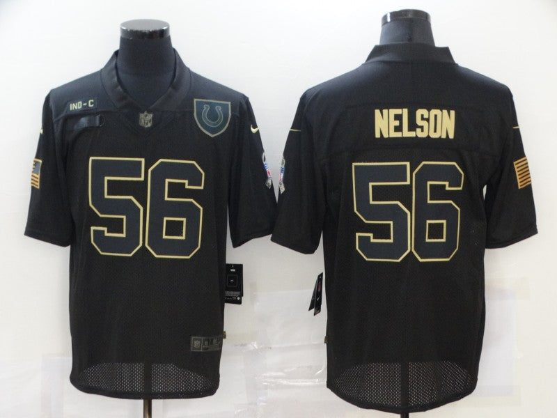 Men's Indianapolis Colts Quenton Nelson #56 Black Game Jerseys