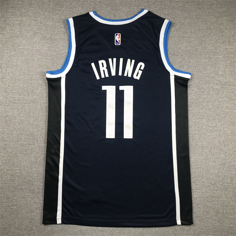 Men's Dallas Mavericks Kyrie Irving #11 Navy Swingman Jerseys - Statement Edition