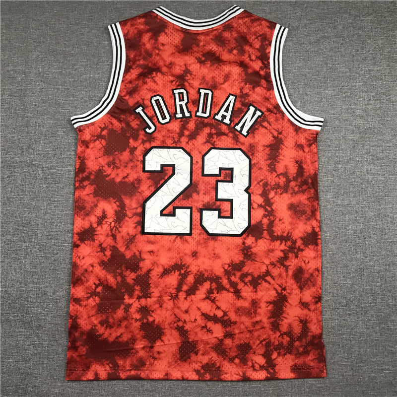 Men's Chicago Bulls Michael Jordan #23 Red Galaxy Swingman Jerseys