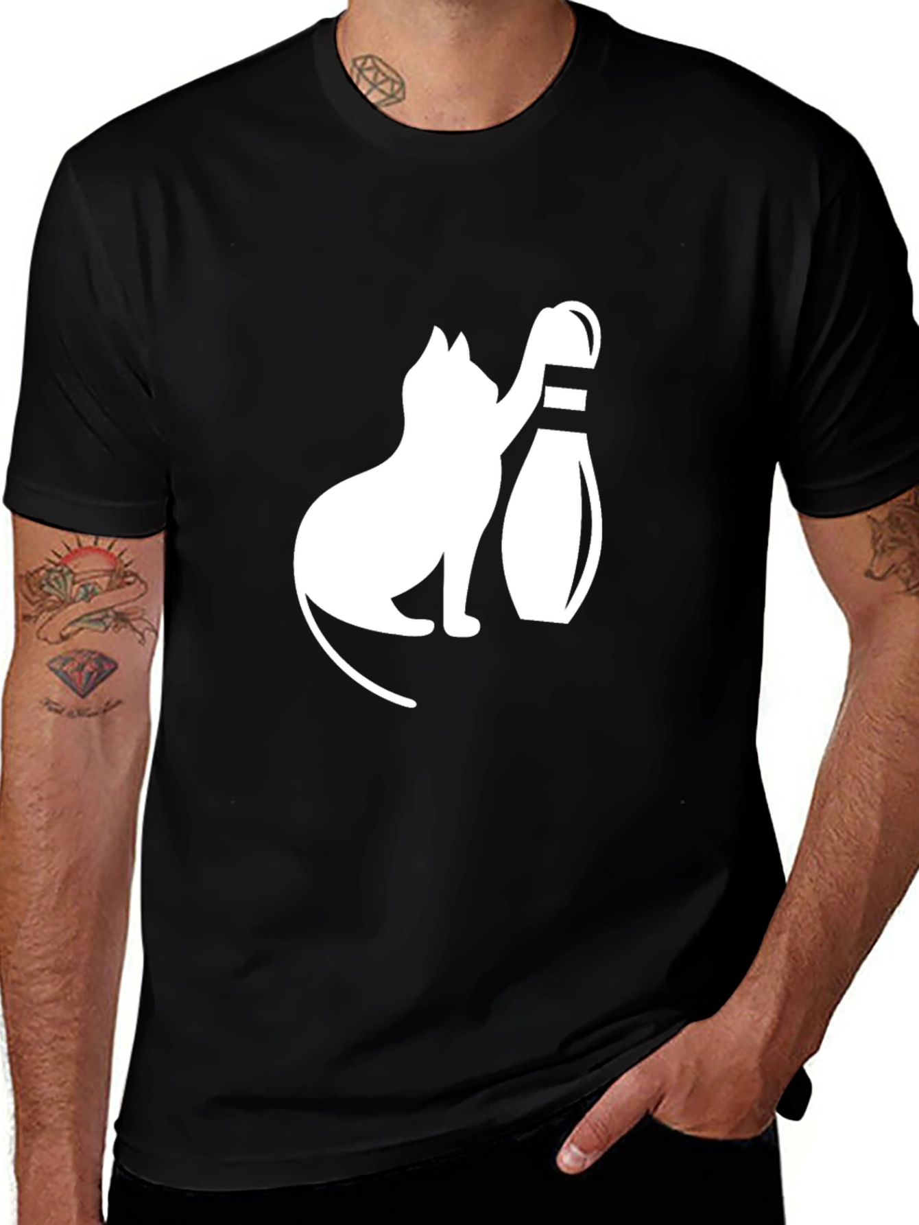 Cat Bowling T-Shirt - Unisex