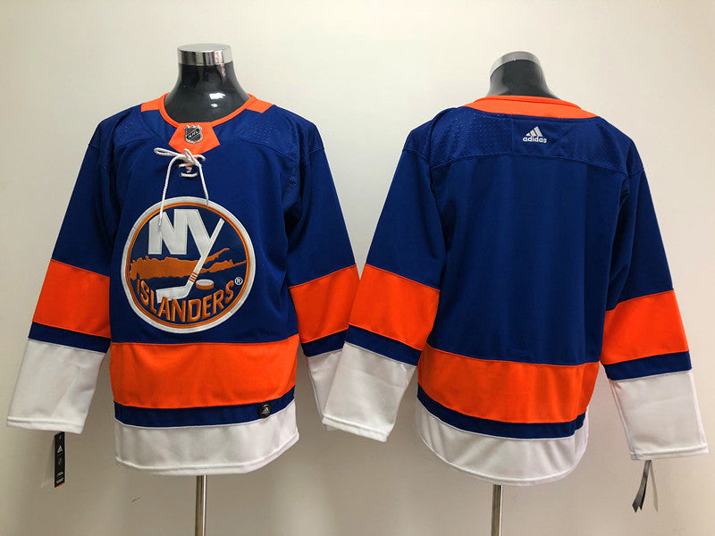 Men's New York Islanders Blue Breakaway Home Blank Jerseys