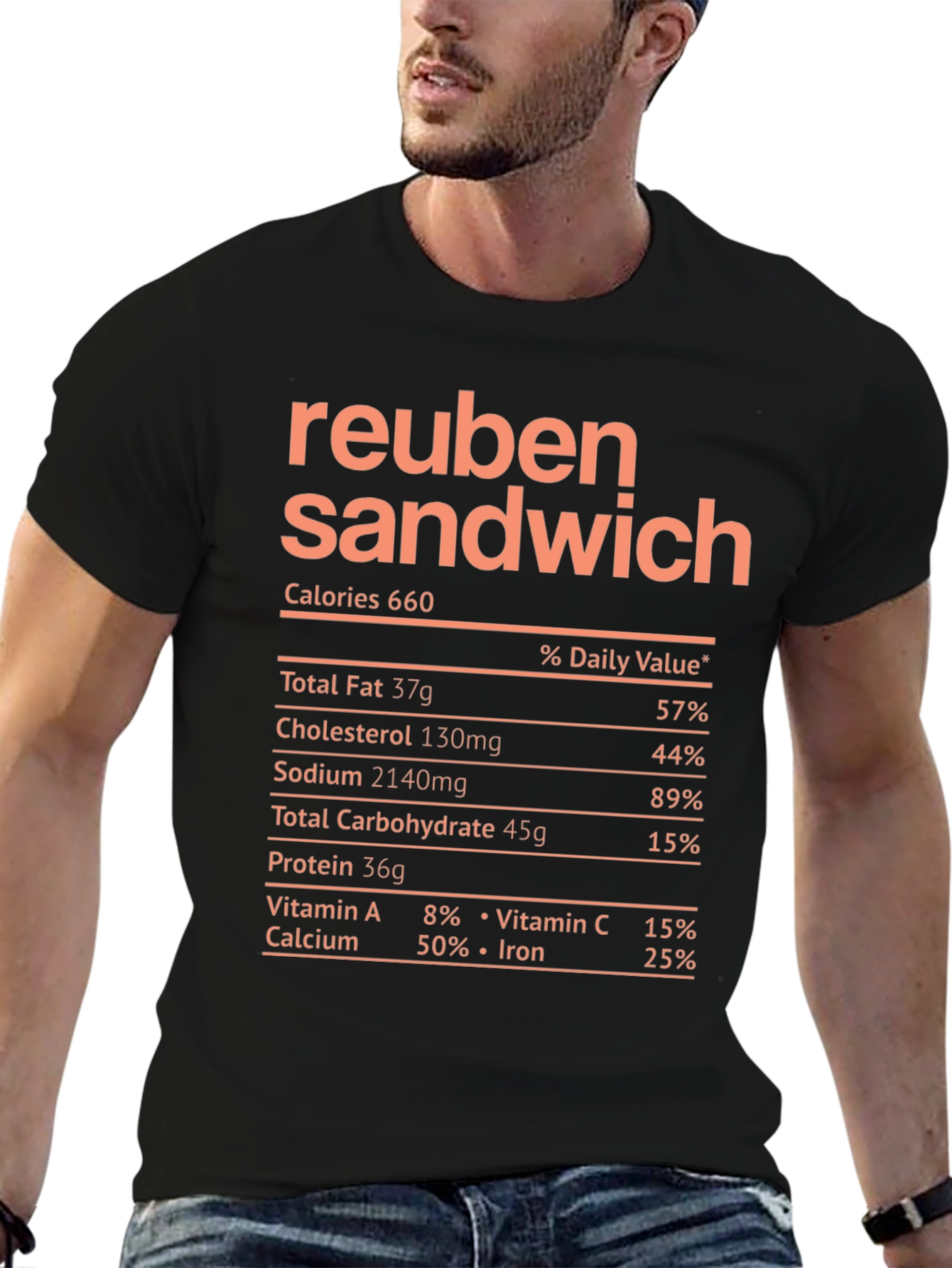 Reuben Sandwich Nutrition Facts T-Shirt