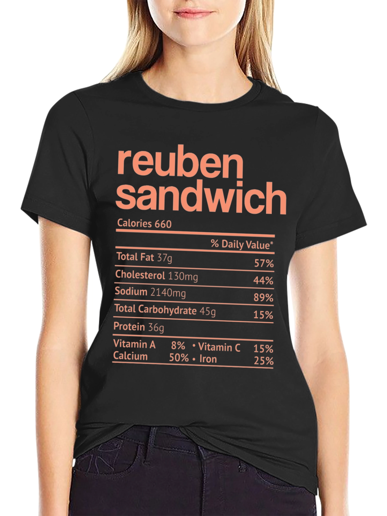 Reuben Sandwich Nutrition Facts T-Shirt