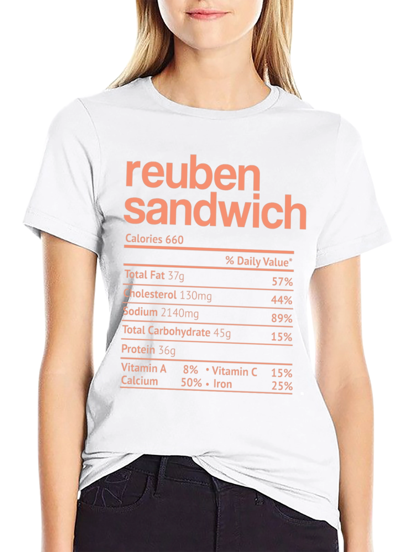 Reuben Sandwich Nutrition Facts T-Shirt