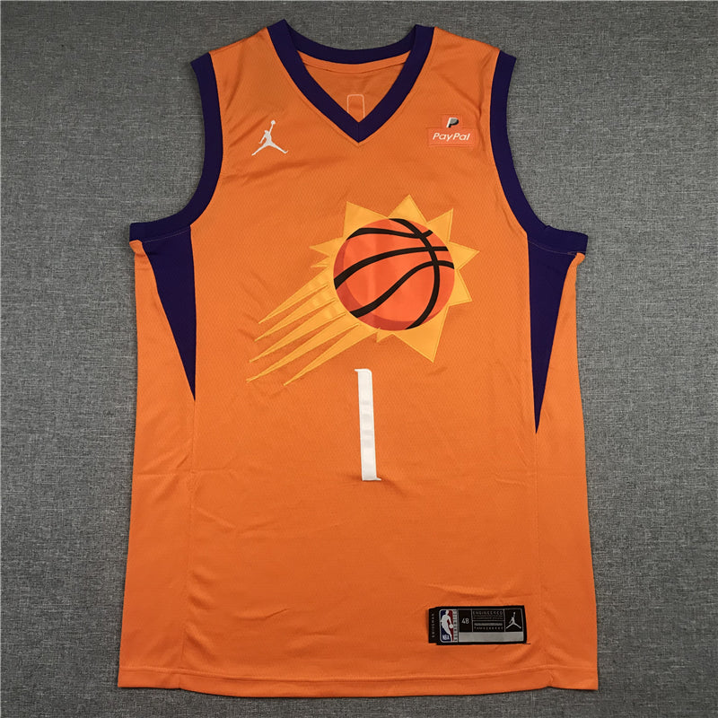 Men's Phoenix Suns Devin Booker Orange 2019/20 Fast Break Replica Player Jerseys