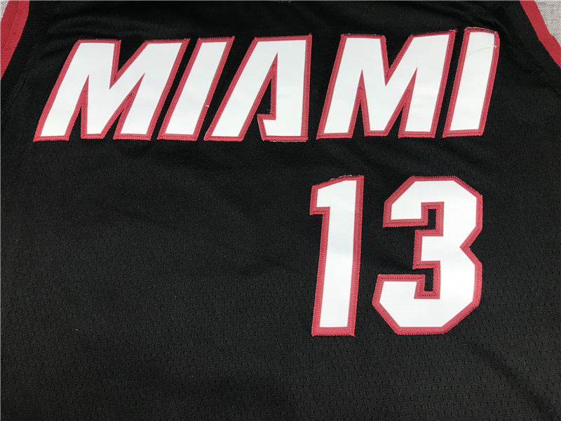 Men's Miami Heat Bam Adebayo #13 Black 2022/23 Fast Break Replica Jerseys - Icon Edition