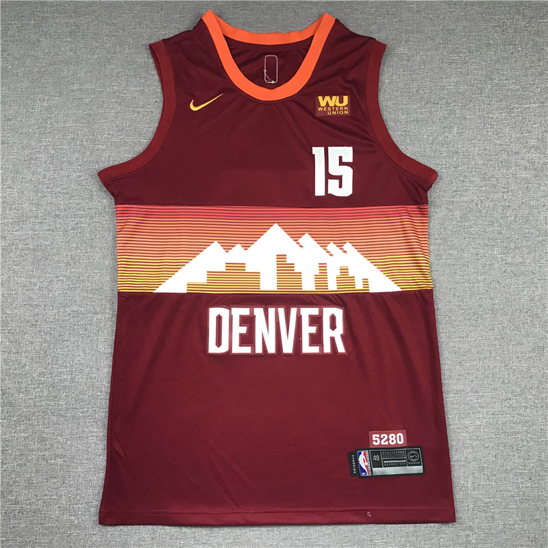 Men's Denver Nuggets Nikola Jokic Red Swingman Player Jerseys