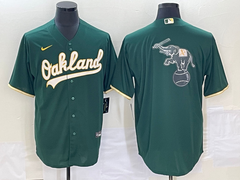 Men's Oakland Athletics Kelly Green Alternate Replica Game Jerseys