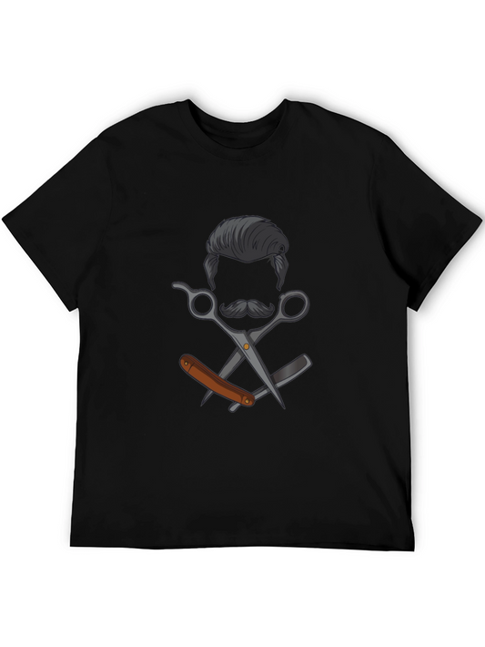 Barber Shop Style T-Shirt - Hair Stylist Tee