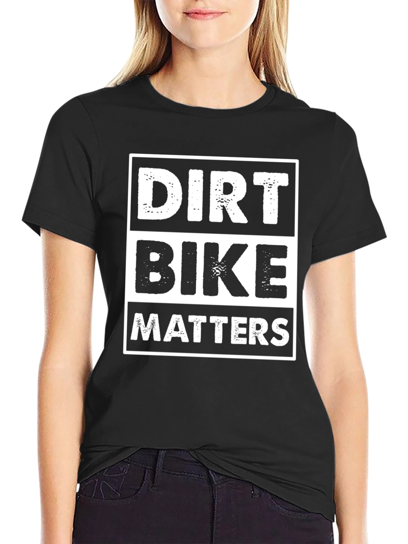 Dirt Bike Matters Graphic Tee - Black Cotton T-Shirt