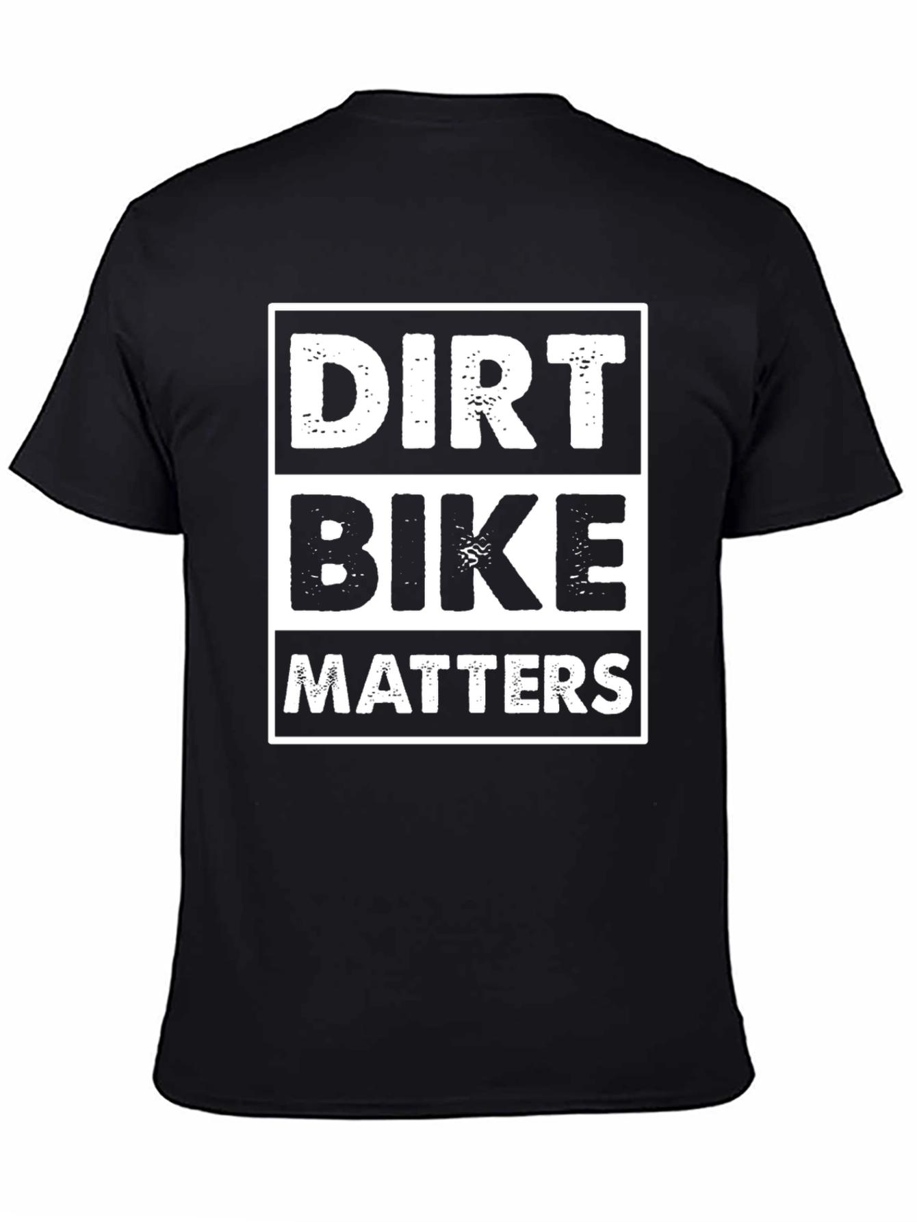 Dirt Bike Matters Graphic Tee - Black Cotton T-Shirt