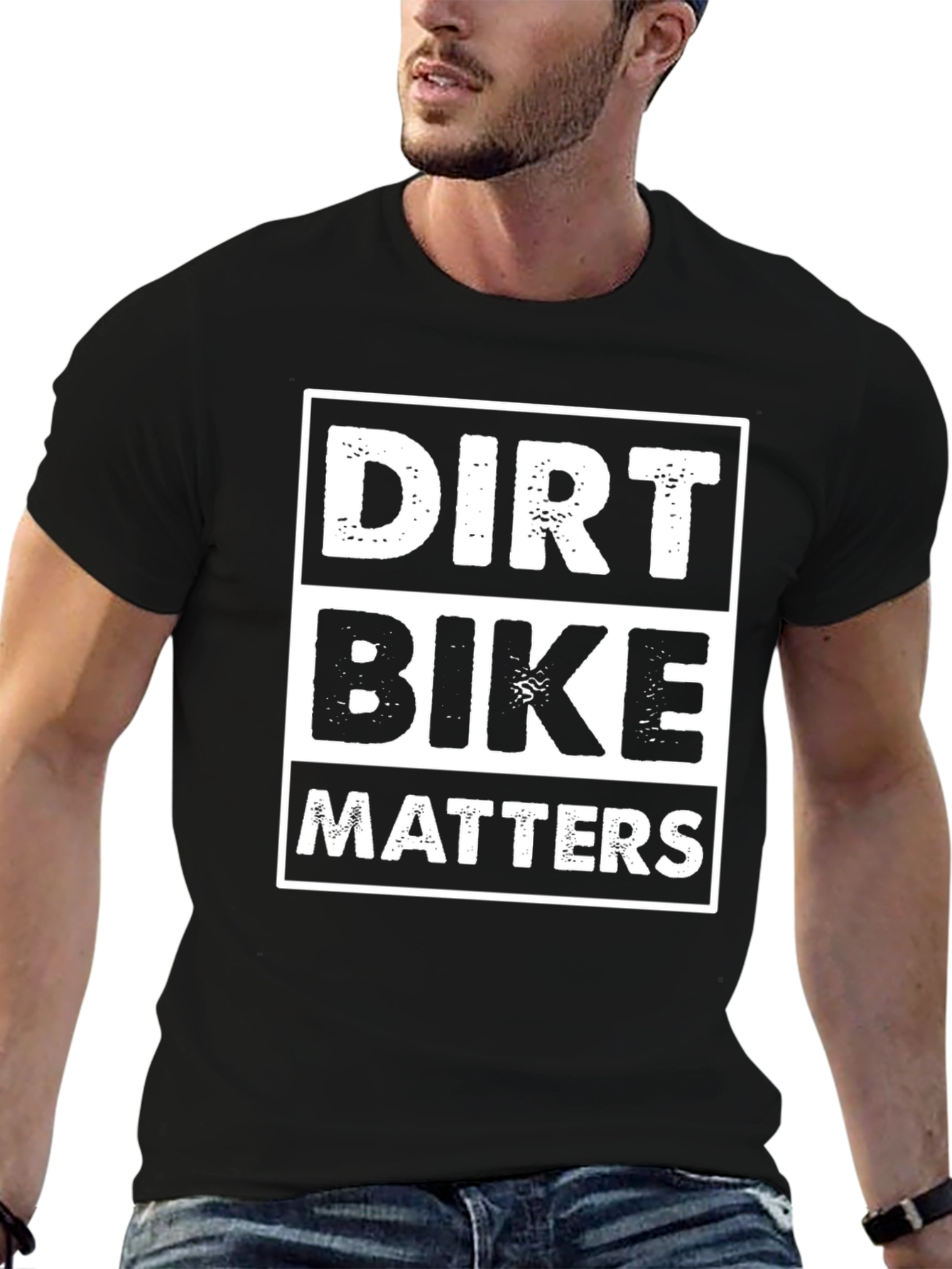 Dirt Bike Matters Graphic Tee - Black Cotton T-Shirt