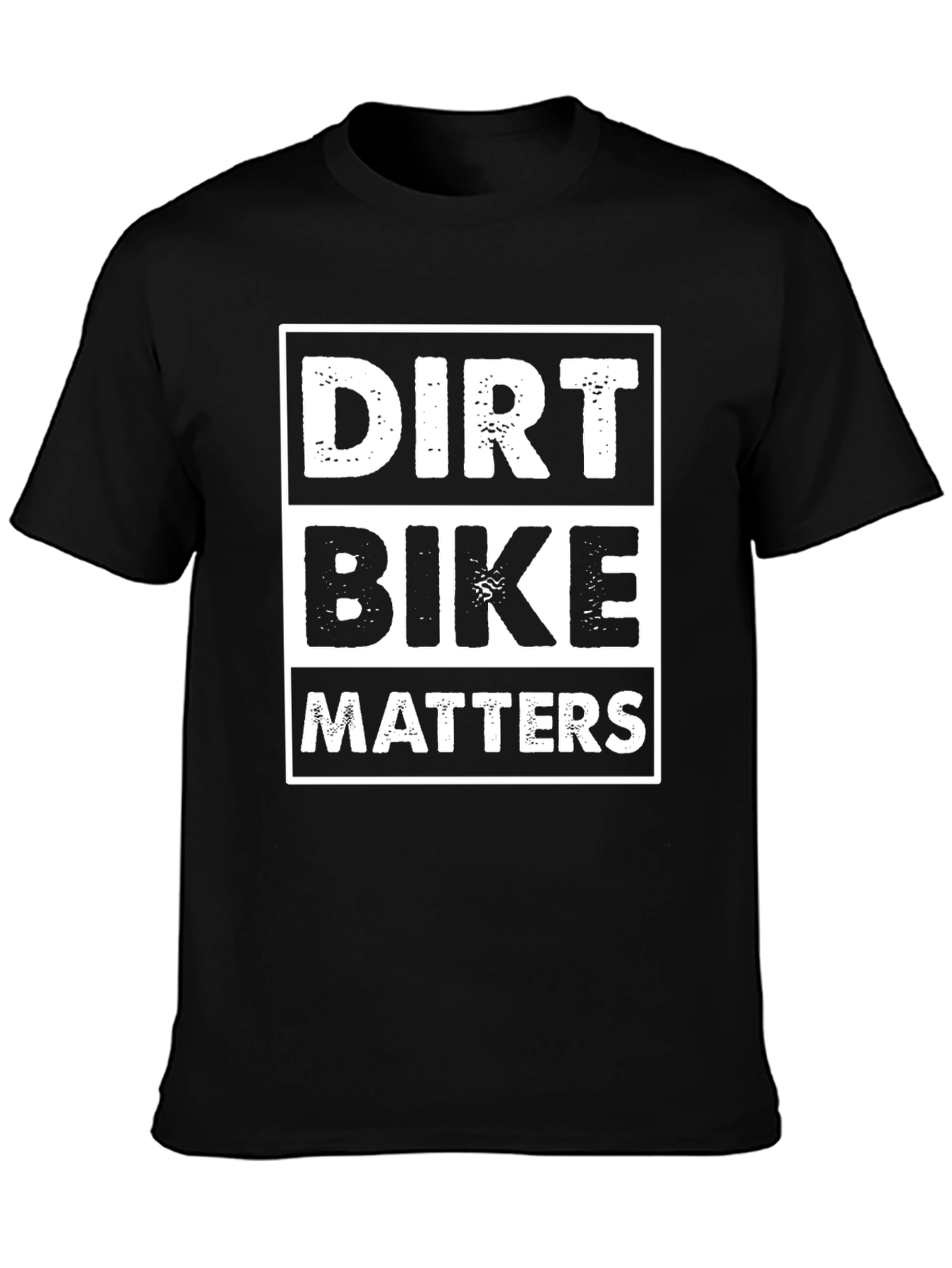 Dirt Bike Matters Graphic Tee - Black Cotton T-Shirt