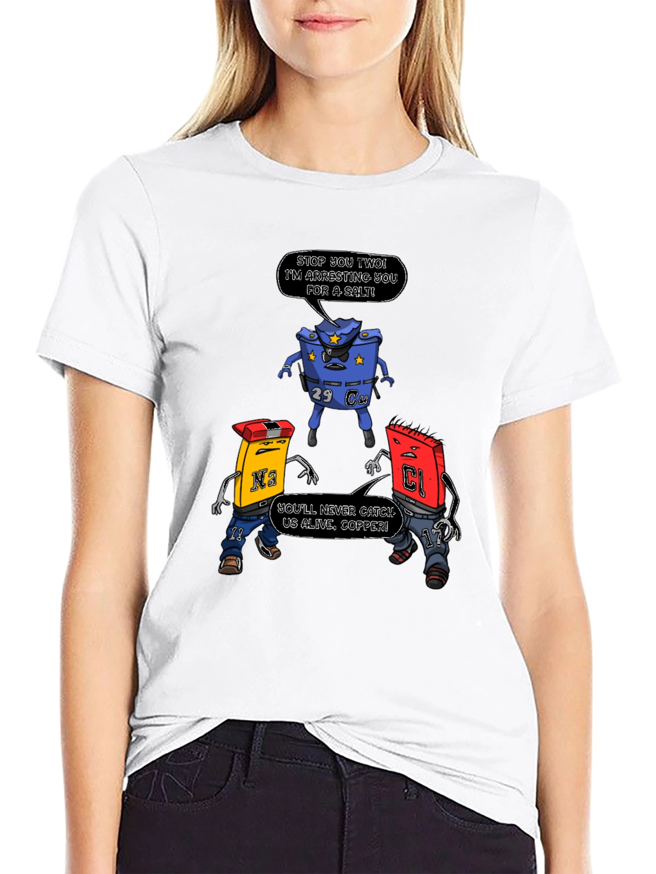 Funny Chemistry Pun T-Shirt: Arresting Salt